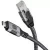 Techly ICOC U3C-RJ45-010 Netzwerkkabel Silber, Schwarz 1 m Cat6 F/UTP (FTP)