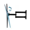 TV-Wandhalterung ESPERANZA ERW016 für 70-Zoll-Fernseher, schwarz, 45 kg Kapazität, VESA 75x75–400x400, neigbar 15°