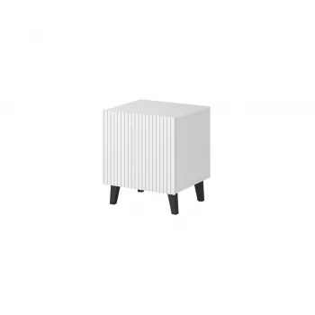 Nachttisch cama meble PAFOS 2 Stück, 45x40x51 cm, weiß matt, MDF/Spanplatte, 16 mm Rahmenstärke
