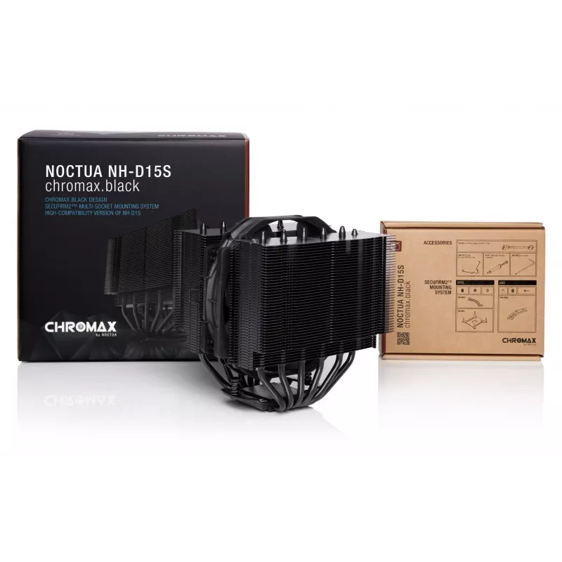 Noctua NH-D15S chromax.Schwarz Prozessorkühler 14 cm 1 Stück
