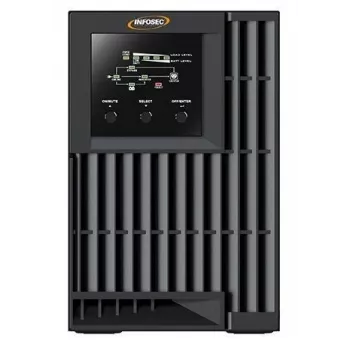 Infosec E4 Value 1000 unterbrechungsfreie Stromversorgung (USV) Doppelwandler (Online) 1 kVA 3 AC-Ausgänge