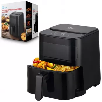 Extralink HOME AIR 5.2L EU SJ-520 Fritteuse Einzeln 1600 W Heißluftfritteuse Schwarz