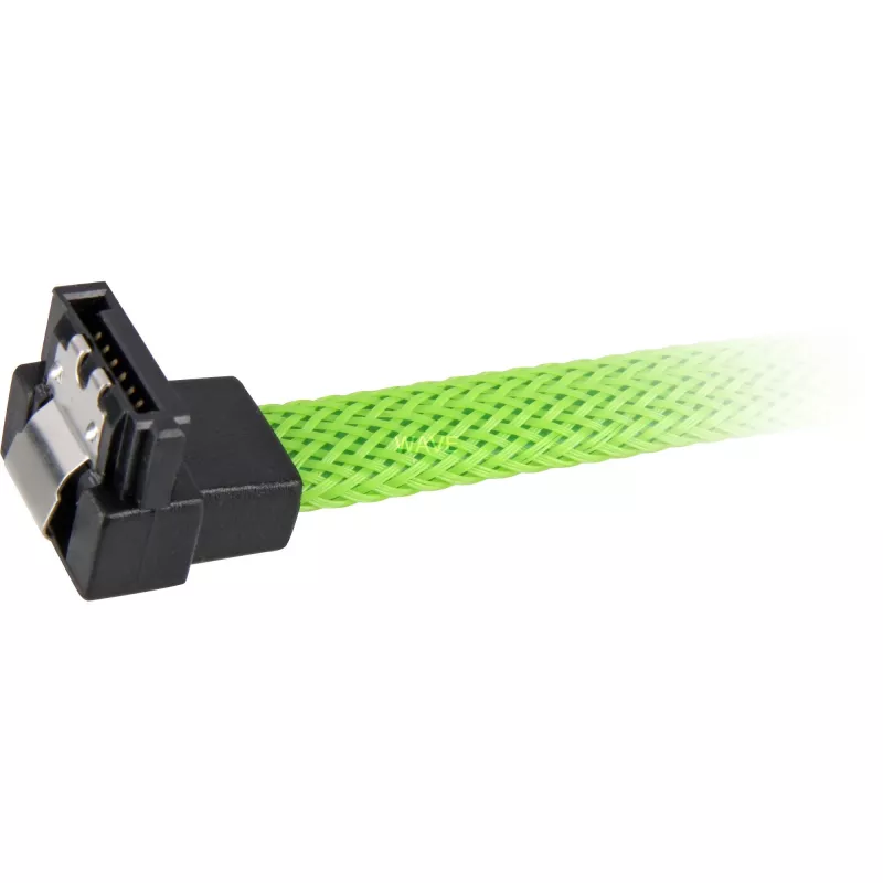 SATA-Kabel Sharkoon SATA 3 0,6 m 7-polig Schwarz Grün