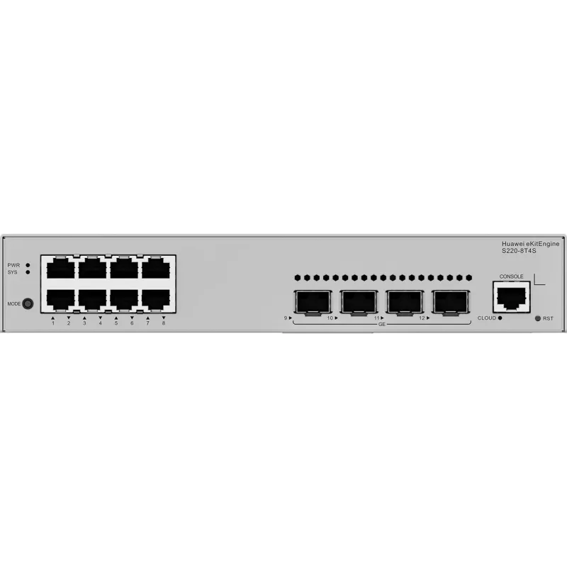Huawei S220-8T4S Gigabit-Switch, 4x SFP 8x LAN, 4x SFP