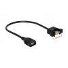 USB-Kabel DeLOCK 0,25m 2xUSB2.0-A