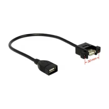 USB-Kabel DeLOCK 0,25m 2xUSB2.0-A