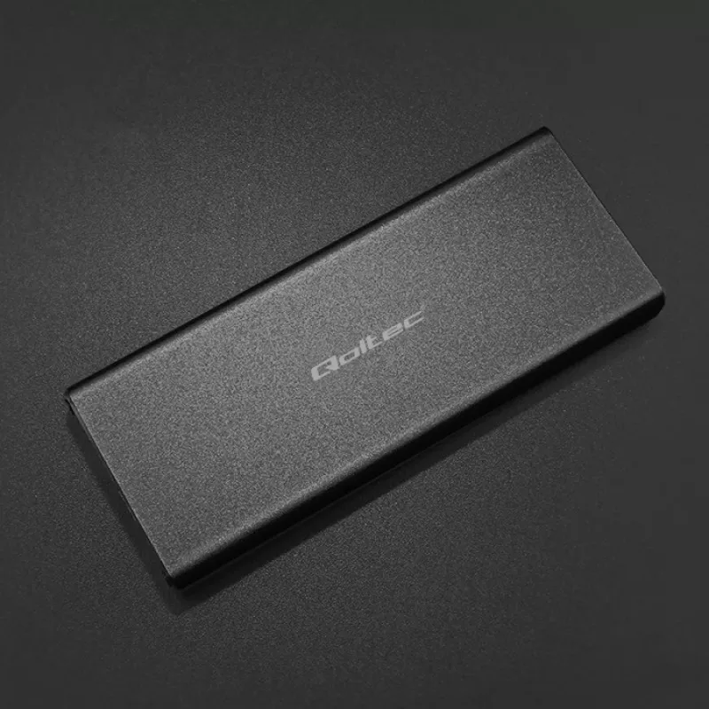 M.2 SATA SSD-Gehäuse QOLTEC 51854 USB 3.0 werkzeuglos