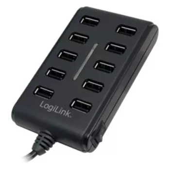 Logilink UA0125 USB Hub 10-Port USB2.0 mit Netzteil 3.5A, | Logilink