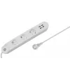 Intelligente Steckdosenleiste Denver SHP-300U 3 AC-Steckdosen Typ E 4 Weiß