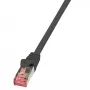 LOGILINK CQ2013S LOGILINK Patchkabel Cat.6 S/FTP PIMF PrimeLine 0,25m, Schwarz