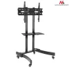 Maclean MC-739 professioneller TV-Rollwagen, 32-65 Zoll (165,1 cm), max. 40 kg, VESA bis 400x600, Schwarz