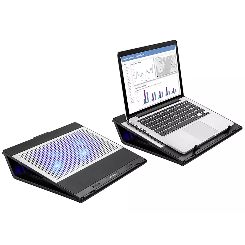 Laptop-Kühlpad Tracer Officer 43,2 cm 1100 U/min Schwarz Silber