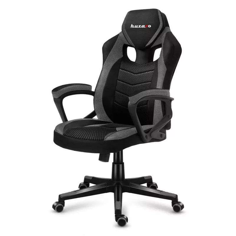 Huzaro FORCE 2.5 Grau MESH Gaming-Stuhl, Netzsitz, Schwarz, Grau