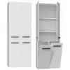Topeshop NEL 2K DD weißer Badezimmerschrank Weiß