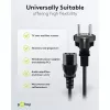 Goobay IEC-Kabel 5 m Schwarz Netzstecker Typ F IEC C13 H05VV-F3G