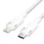 Lightning-Kabel Vention LALWF — 1 m, Lightning auf USB-C, weiß
