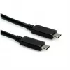 USB-Kabel ROLINE 11.02.9056 0,5 m USB 3.2 Gen 2 10 Gbit/s USB C Schwarz