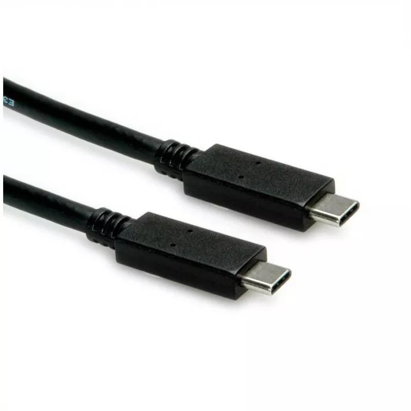 USB-Kabel ROLINE 11.02.9056 0,5 m USB 3.2 Gen 2 10 Gbit/s USB C Schwarz