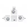 DeLOCK 11501 Netzstecker-Adapter Typ F Weiß 3A USB-Ports