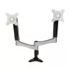 SilverStone SST-ARM22SC Dual-Monitor-Halterung - Silber