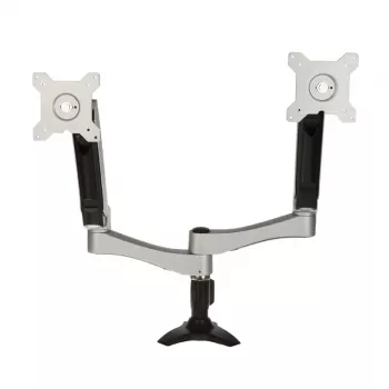 SilverStone SST-ARM22SC Dual-Monitor-Halterung - Silber