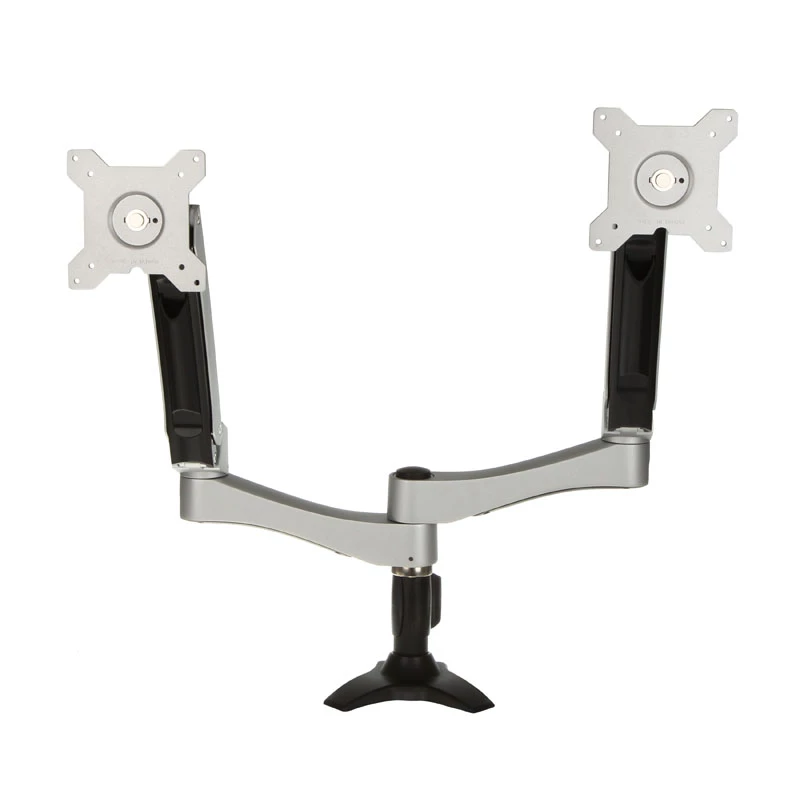 SilverStone SST-ARM22SC Dual-Monitor-Halterung - Silber