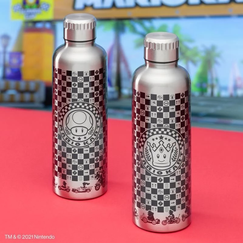 Paladone Super Mario MarioKart Metall-Wasserflasche