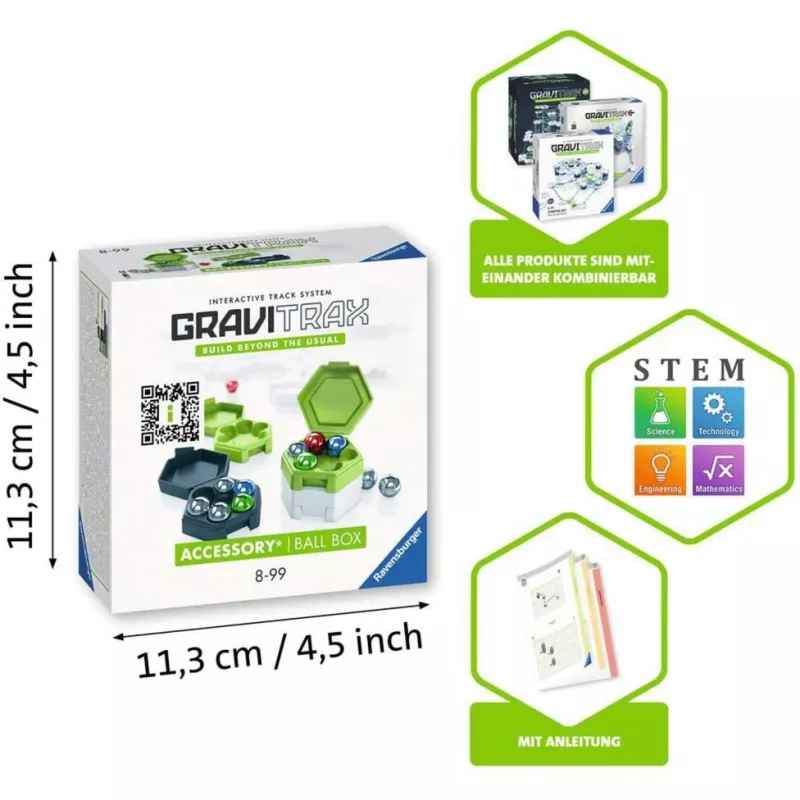 Zubehör-Spielzeug Ravensburger GraviTrax Kugelbox mehrfarbig