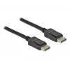 Delock - DisplayPort-Kabel - DisplayPort (M) zu DisplayPort (M) - DisplayPort 2,0 - 1,0m - Unterstützt 10K 60 Hz (10.240 x 4320) - Schwarz (80261)