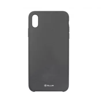 Handyhülle Tellur Liquid Silicone für iPhone XS Max — Schwarz