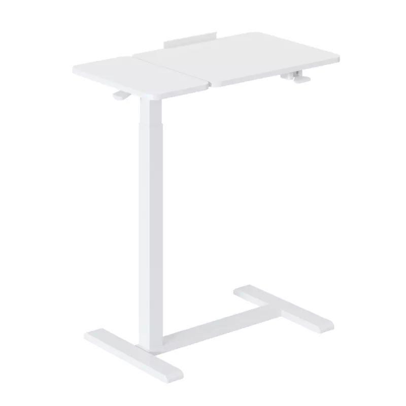 Maclean mobiler Schreibtisch/Laptop-Ständer, weiß, Höhenverstellung 76-109 cm, max. 30 kg, MC-120 W