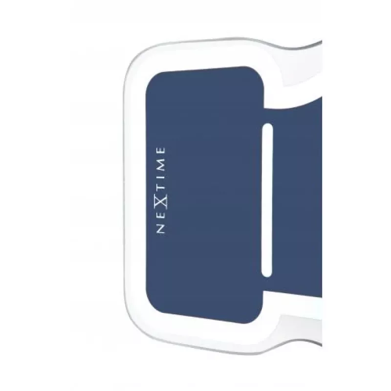 NeXtime Uhr 5185bl Mini Thumbs Up, 20,5x21, Wand, Blau/Silber