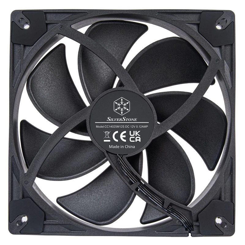 SilverStone VISTA SST-VS140B 140-mm-PWM-Gehäuselüfter - Schwarz