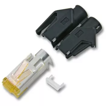 Draka UC900 - Patchkabel - RJ-45 (M) - RJ-45 (M) - 3 m - SFTP - CAT 6a - Litze, halogenfrei - Blau (21.05.9534)