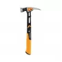 Fiskars 1020214 Hammer Klauenhammer Schwarz, Metallic, Orange