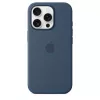 Silicone Case mit MagSafe für iPhone 16 Pro - Denim