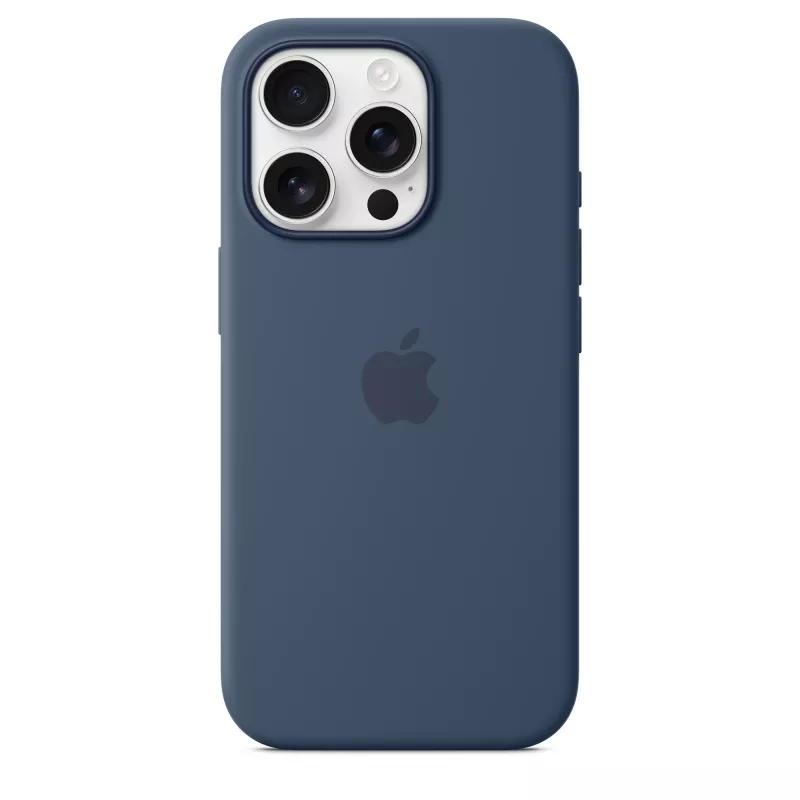 Silicone Case mit MagSafe für iPhone 16 Pro - Denim