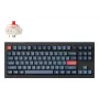 Keychron V3 Max Tastatur Universal RF Wireless Bluetooth Schwarz Grau Tenkeyless