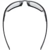 Polarisierte Sonnenbrille Uvex Sportstyle 233 P - Schwarz matt/Litemirror Silber