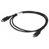 USB 2.0 USB-C-zu-USB-C-Kabel LANBERG CA-CMCM-10CU-0010-BK 1 m, schwarz, 480 Mbit/s, vergoldete Kontakte