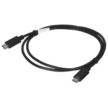 USB 2.0 USB-C-zu-USB-C-Kabel LANBERG CA-CMCM-10CU-0010-BK 1 m, schwarz, 480 Mbit/s, vergoldete Kontakte