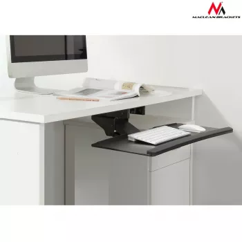Maclean MC-757 Tastatur- und Mausablage für Schreibtisch, 67 cm Oberfläche