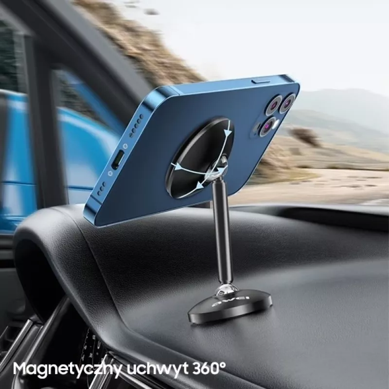Magnetischer Autohalter für das Cockpit schwarz