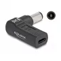 DeLOCK Adapter USB Type-C Buchse auf Dell 7,4 x 5,0 mm Stecker 90° gewinkelt