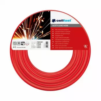 Acetylen-Schlauch Cellfast 9×3 mm, 50 m — Schweißgasschlauch