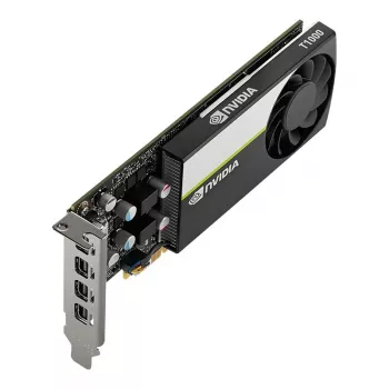 PNY NVIDIA T1000 Grafikkarte 4 GB GDDR6, Low Profile, 4x Mini DisplayPort (VCNT1000-SB)