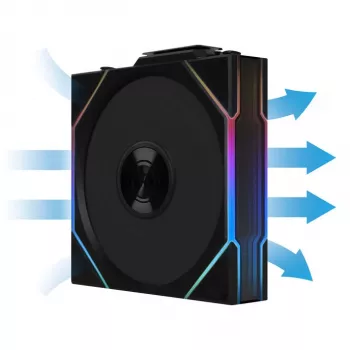 Lian Li UNI FAN TL 12 cm Schwarz 0,2-2600 U/min Flüssigkeitsdynamiklager