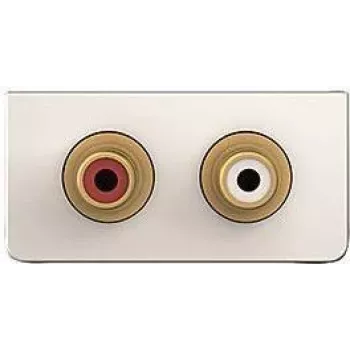 Audio 2xCinch Blende KIND Konnect Design 7454000510 mit Kabelbaum