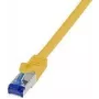 Logilink Professional - Patchkabel - RJ-45 (M) zu RJ-45 (M) - 1 m - 6 mm - S/FTP - Cat.7 Rohkabel (Kabel) / CAT 6a (Anschlüsse) - halogenfrei, vergossen, rastnasenschutz - Gelb, RAL 1018 (C6