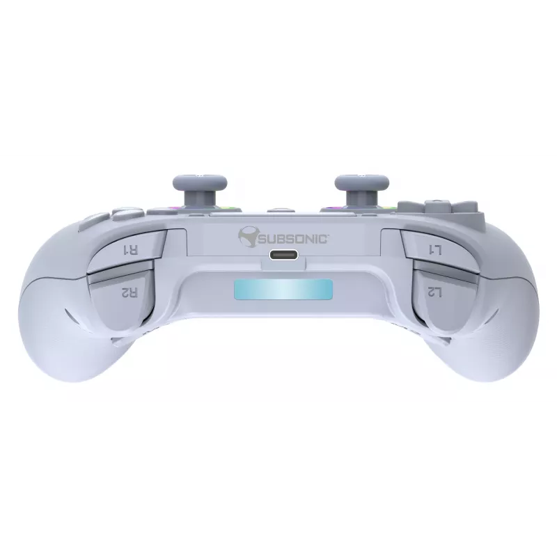 Kabelloser LED-Controller SUBSONIC SA5639-2 — für PS4 und PC, weiß, kabellose Verbindung